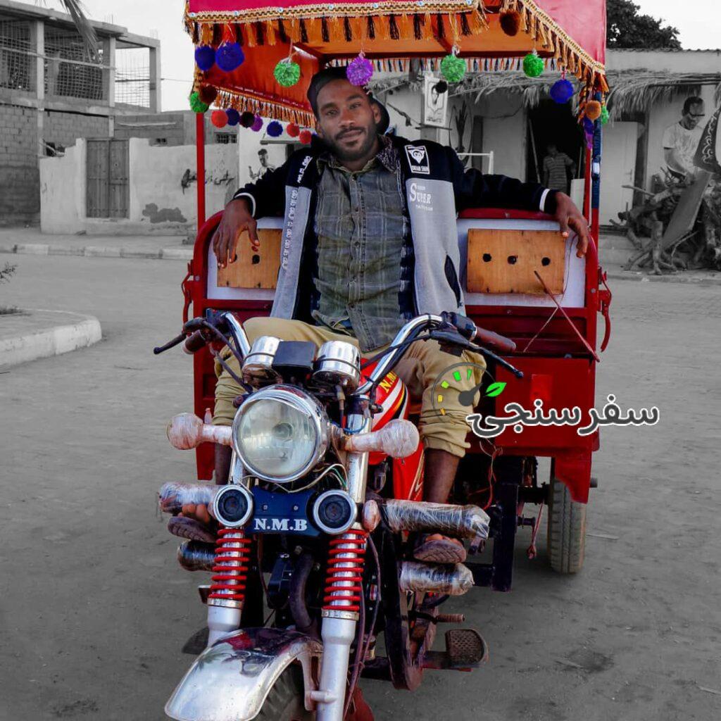 اجاره توک توک (موتور سه چرخه) در هرمز رضا سرندیپیتی/