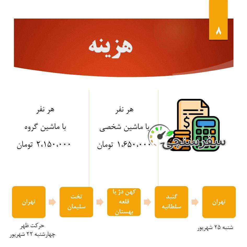 سفر به تخت سلیمان تور 3.5 روزه از تهران علی ستوده