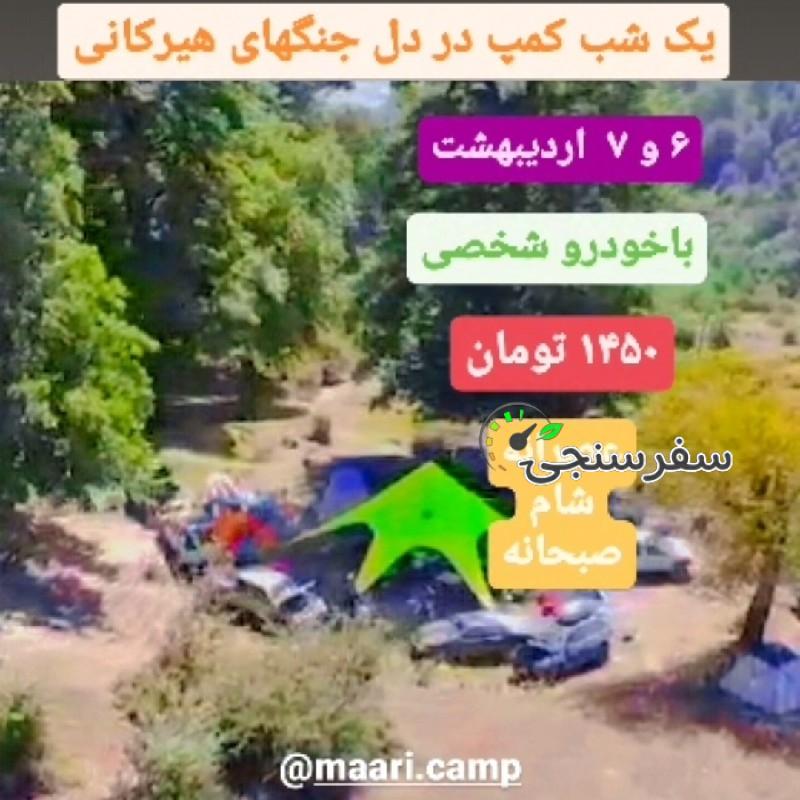 یک شب کمپینگ در دل جنگلهای هیرکانی از تهران