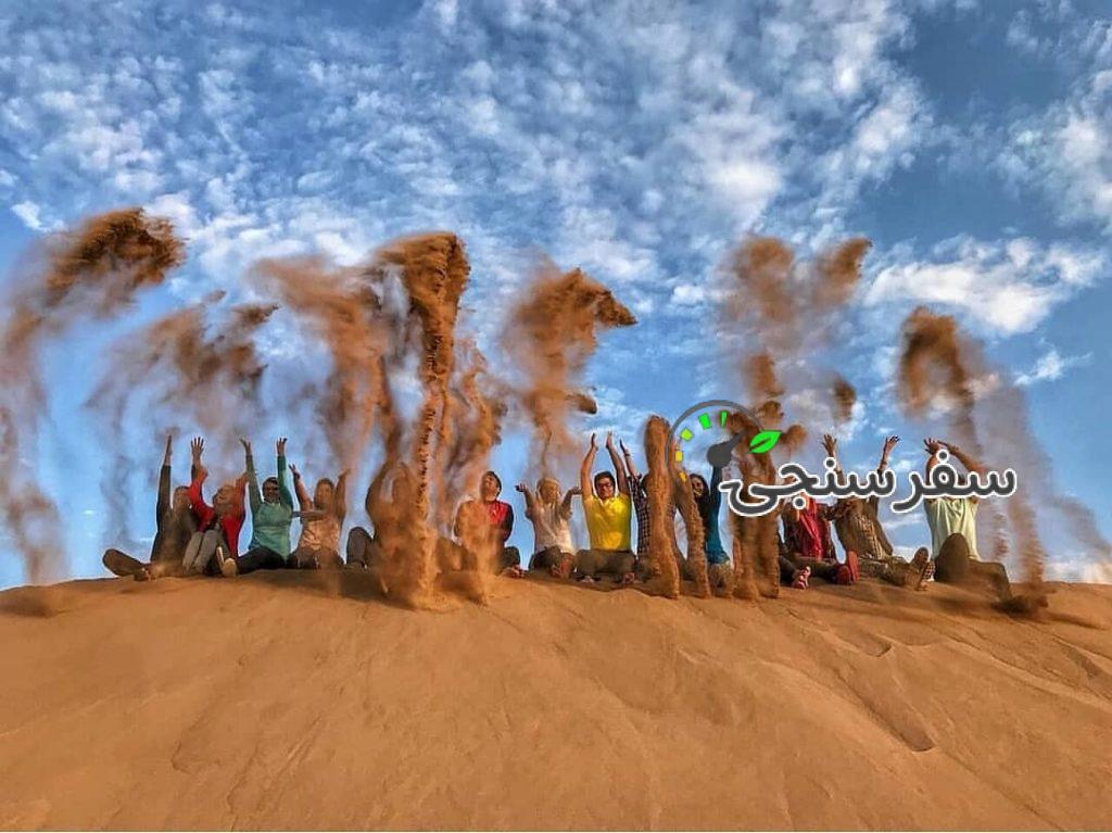 تور کویر ورزنه (تلألو خورشید بر دیواره رمل)