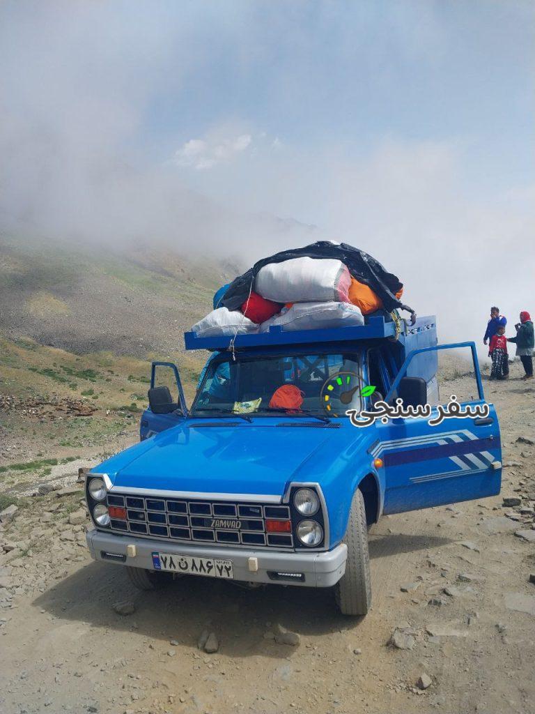 جابه جایی مسافر به تنگ گلو با پاترول چهار درب و نیسان وانت