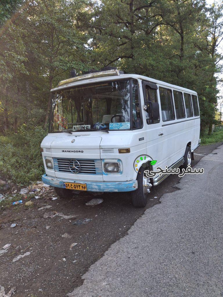 اجاره مینی بوس سقف بلند کولر دار در گیلان