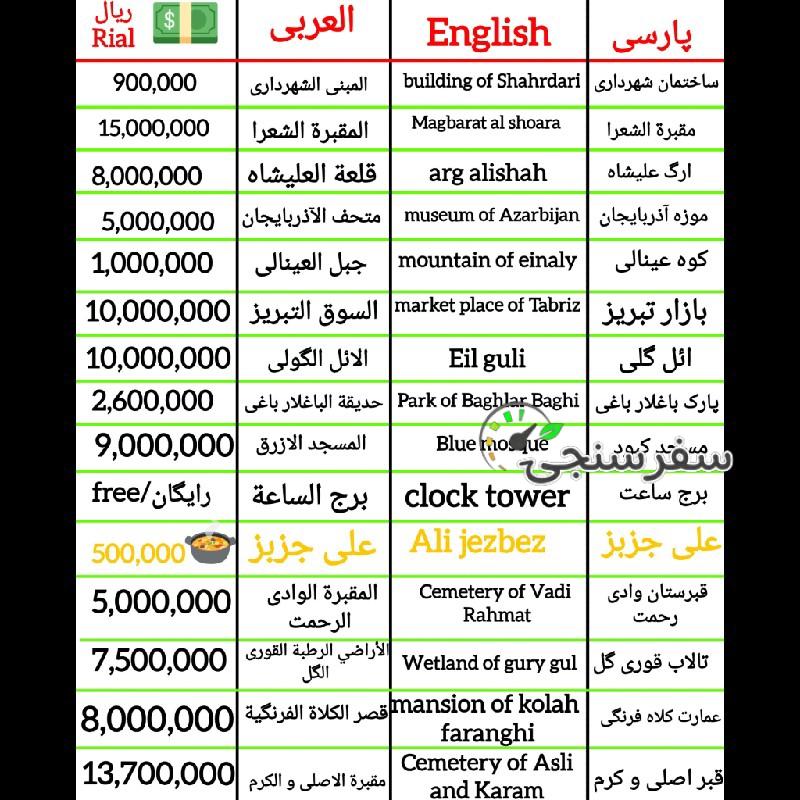 تورلیدر تورک اوغلان تبریز -GUIDE TURK OUGHLAN TABRIZ